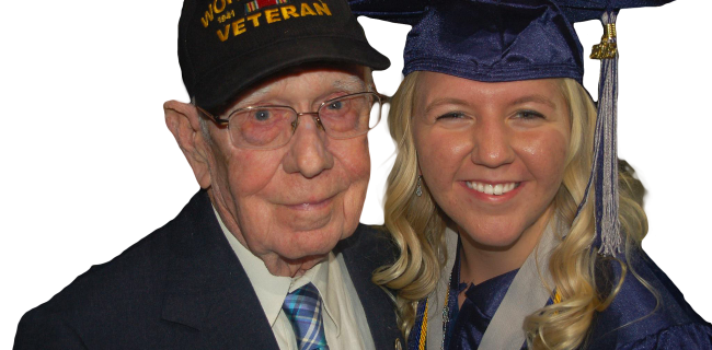 graduate and veteran